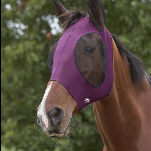 Weatherbeeta Deluxe Insektmaske Stretch Bug Eye Saver med ører og lynlås. Forskellige farver